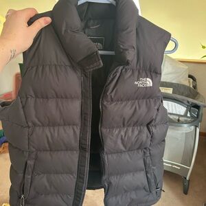 The North Face Black Quilted Down Vest